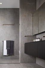 Load image into Gallery viewer, Round Double Towel Rail 600mm - Champagne (MR01-R60-CH)