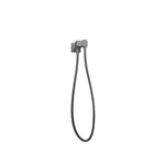 Load image into Gallery viewer, Square Gun Metal Grey Shower Rail without Handheld Shower(PVC Hose)