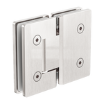 Load image into Gallery viewer, 180 DEGREE GLASS TO GLASS SHOWER HINGE 10MM GLASS BRUSHED NICKEL