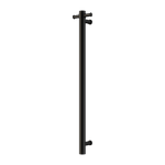 Load image into Gallery viewer, MECCA 240V SINGLE VERTICAL HEATED TOWEL RAIL MATTE BLACK