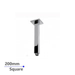 Load image into Gallery viewer, Square Chrome Ceiling Shower Arm 200mm