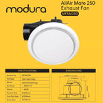 Load image into Gallery viewer, ALLAIR MATE 250 -250mm Round Ceiling Exhaust Fan