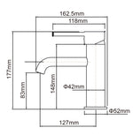 Load image into Gallery viewer, LUCID PIN Series Round Brushed Gun Metal Grey Basin Mixer