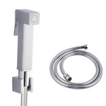 Load image into Gallery viewer, Square Chrome Brass Toilet Bidet Spray Kit with Stainless Steel Hose