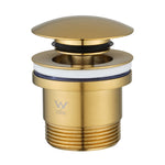 Load image into Gallery viewer, Brushed Brass Pop Up Waste Universal