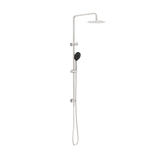 Load image into Gallery viewer, ROUND PROJECT TWIN SHOWER 4 STAR RATING BRUSHED NICKEL