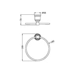 Load image into Gallery viewer, YORK TOWEL RING BRUSHED NICKEL