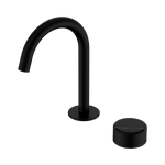 Load image into Gallery viewer, Serenity Progressive Basin Mixer Arc Spout With Marquina Black Handle Matte Black