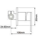 Load image into Gallery viewer, LUCID PIN Series Round Gun Metal Grey Wall Mixer(color up)