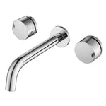Load image into Gallery viewer, MOON Series Brushed Nickel Hot & Cold Wall Set with Spout