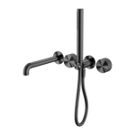 Load image into Gallery viewer, OPAL PROGRESSIVE SHOWER SYSTEM SEPARATE PLATE WITH SPOUT 230MM GRAPHITE