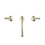 Load image into Gallery viewer, YORK BASIN SET WITH METAL LEVER AGED BRASS
