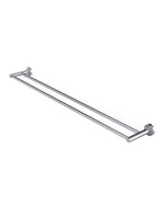 Load image into Gallery viewer, Round Double Towel Rail 900mm - Polished Chrome