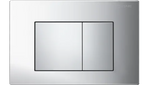Load image into Gallery viewer, R&amp;T Dual Flush Plate Large Square Chrome
