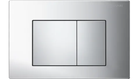 R&T Dual Flush Plate Large Square Chrome