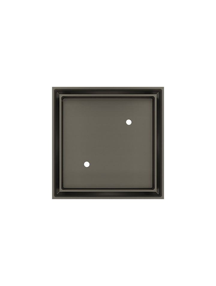 Shower Waste with Tile Insert - Shadow Gunmetal