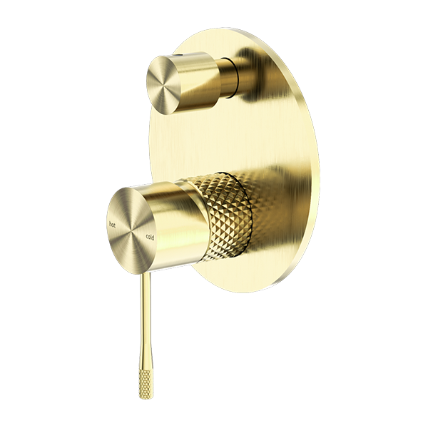 OPAL SHOWER MIXER WITH DIVERTOR BRUSHED GOLD
