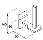 Load image into Gallery viewer, Square Vertical Toilet Tissue Holder
