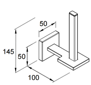 Square Vertical Toilet Tissue Holder