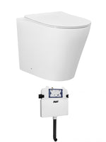 Load image into Gallery viewer, Alzano WF Hurricane Pan  Slim Seat / R&amp;T Inwall Cistern Set (Push Plate Sold Separately)
