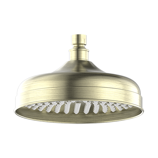 YORK 200MM SHOWER HEAD AGED BRASS