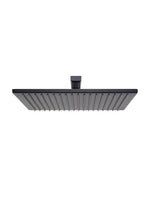 Load image into Gallery viewer, Square Wall Shower 300mm rose, 400mm arm - Matte Black
