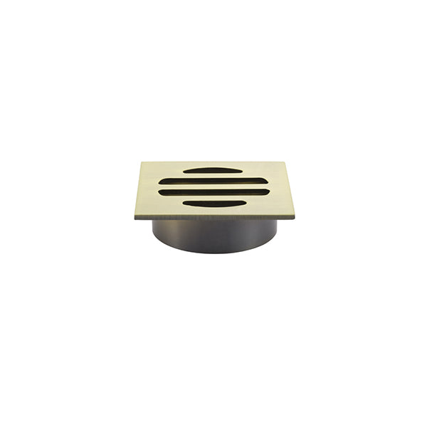 Square Floor Grate Shower Drain 50mm outlet - Tiger Bronze