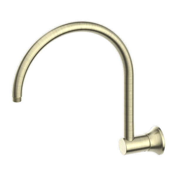 YORK SHOWER ARM AGED BRASS