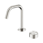 Load image into Gallery viewer, Serenity Progressive Basin Mixer Edge Spout With Metal Handle Brushed Nickel
