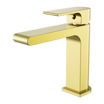Load image into Gallery viewer, BIANCA BASIN MIXER STRAIGHT SPOUT BRUSHED GOLD
