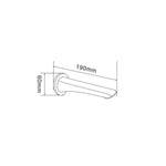 Load image into Gallery viewer, Bellino Gun Metal Grey Wall Bath / Spout
