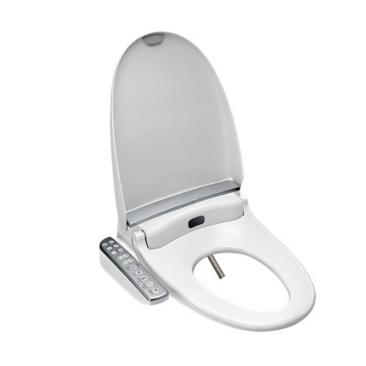 Grande Wall Faced Toilet with Englefield Bidet Seat Side Control Panel