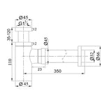 Load image into Gallery viewer, Brushed Nickel Bottle Trap 32mm
