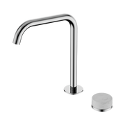 Serenity Progressive Bath/Kitchen Mixer Edge Spout With Carrara Handle Chrome
