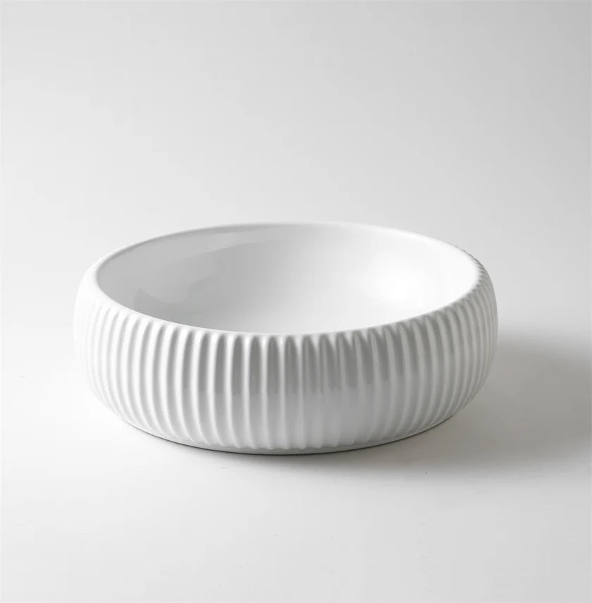 420*420*125mm White Ceramic Basin