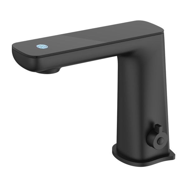 CLAUDIA SENSOR MIXER WITH BLACK TOP DISPLAY MATTE BLACK