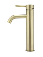 Load image into Gallery viewer, Round Tall Curved Basin Mixer - PVD Tiger Bronze
