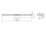 Load image into Gallery viewer, TILE INSERT V CHANNEL FLOOR GRATE 80MM OUTLET WITH HOLE SAW BRUSHED BRONZE
