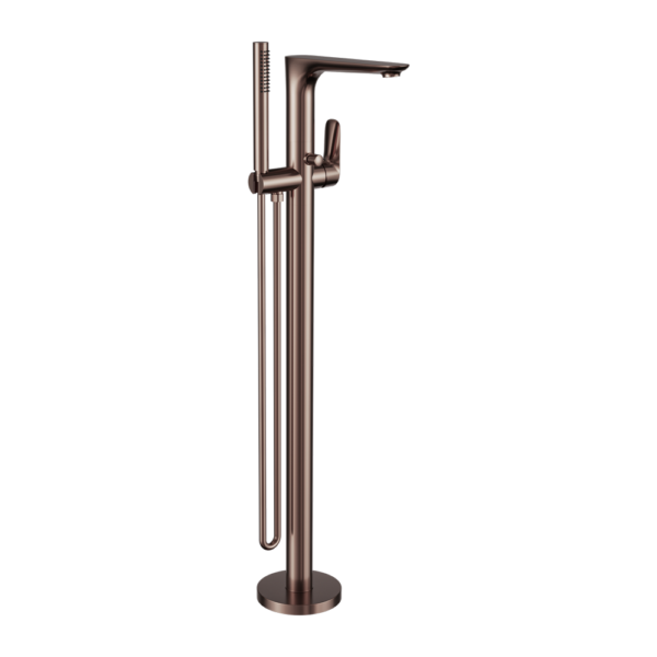 BIANCA FREESTANDING BATH MIXER WITH HAND SHOWER BRUSHED BRONZE