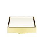 Load image into Gallery viewer, 100mm Square Tile Insert Floor Waste 80mm Outlet Brushed Gold
