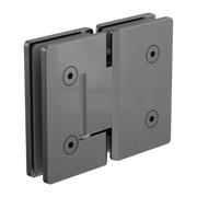 180 DEGREE GLASS TO GLASS SHOWER HINGE 10MM GLASS GUN METAL