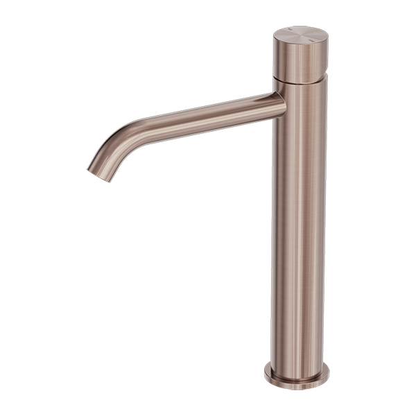 Zen SS316L Tall Basin Mixer Handless Brushed Bronze