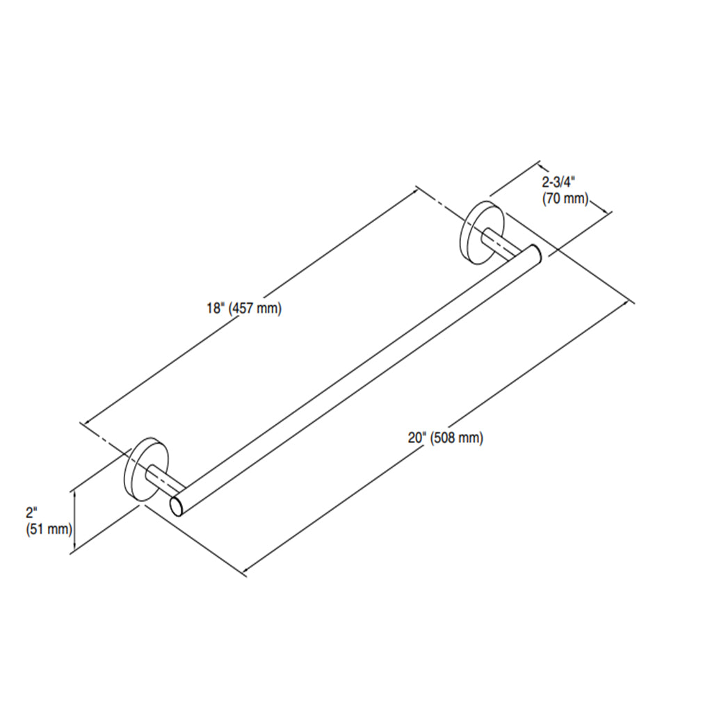 Elate 18" Towel Bar