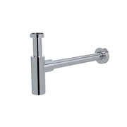 Round bottle trap for 32mm basin waste and 32mm waste pipe with 40mm adapter - Polished Chrome