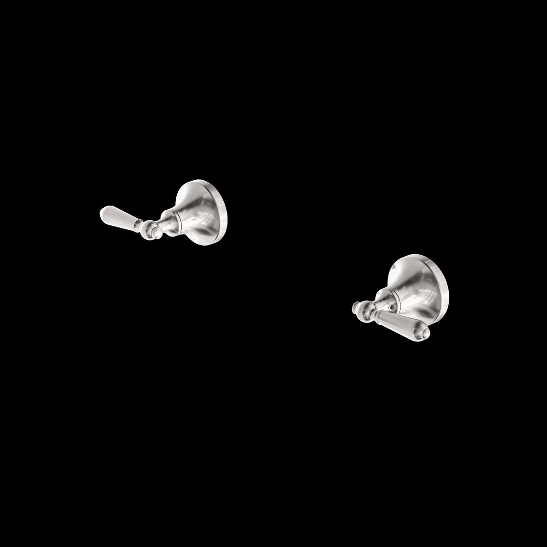 YORK WALL TOP ASSEMBLIES WITH METAL LEVER BRUSHED NICKEL