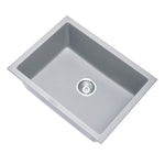 Load image into Gallery viewer, Concrete Grey Carysil Big Bowl Granite Single Bowl Stone Kitchen Sink 610*457mm

