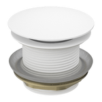 Load image into Gallery viewer, 40MM BATH POP-UP PLUG WITH REMOVABEL WASTE NO OVERFLOW MATTE WHITE
