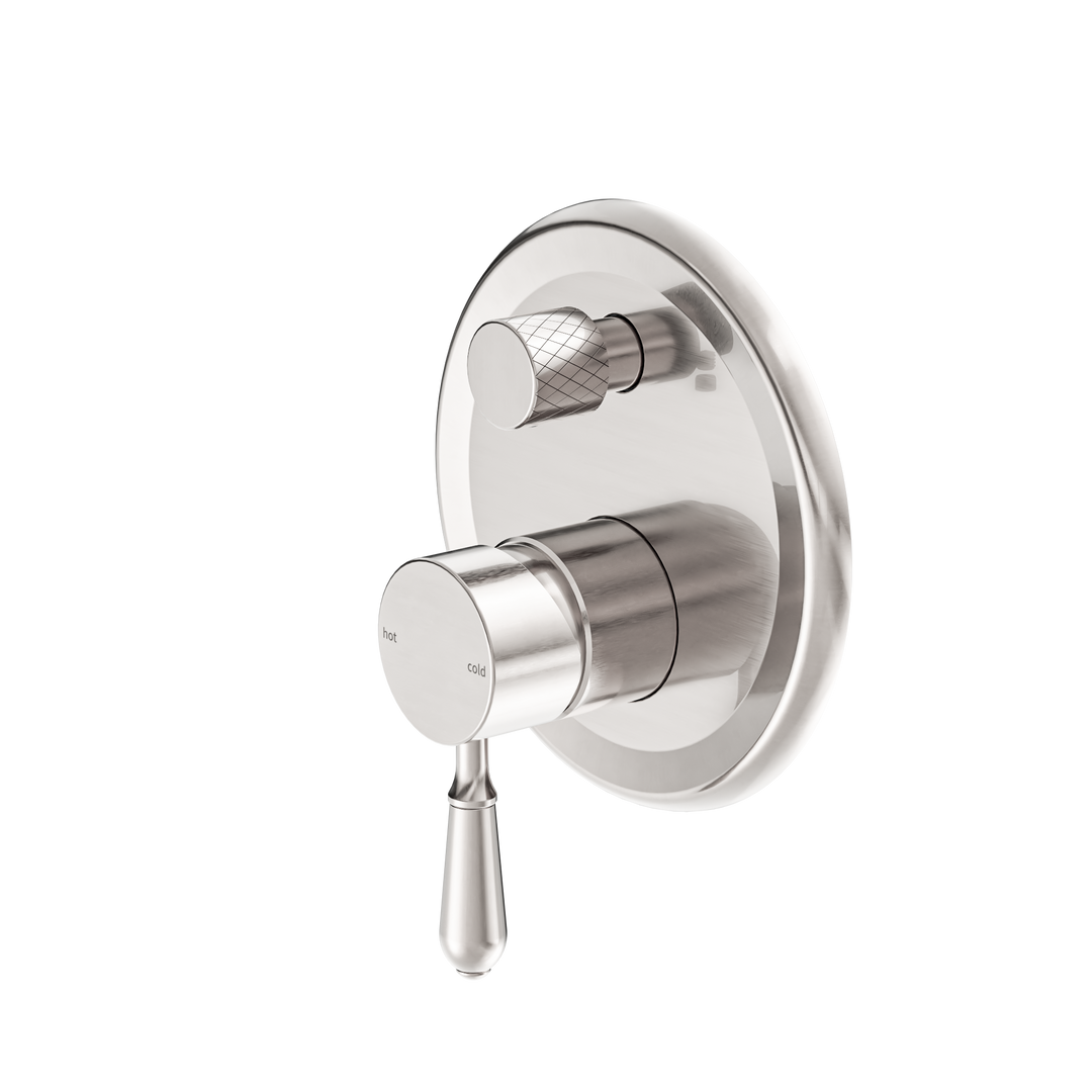 YORK SHOWER MIXER WITH DIVERTOR WITH METAL LEVER BRUSHED NICKEL