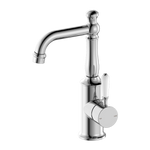 Load image into Gallery viewer, YORK BASIN MIXER WITH WHITE PORCELAIN LEVER CHROME
