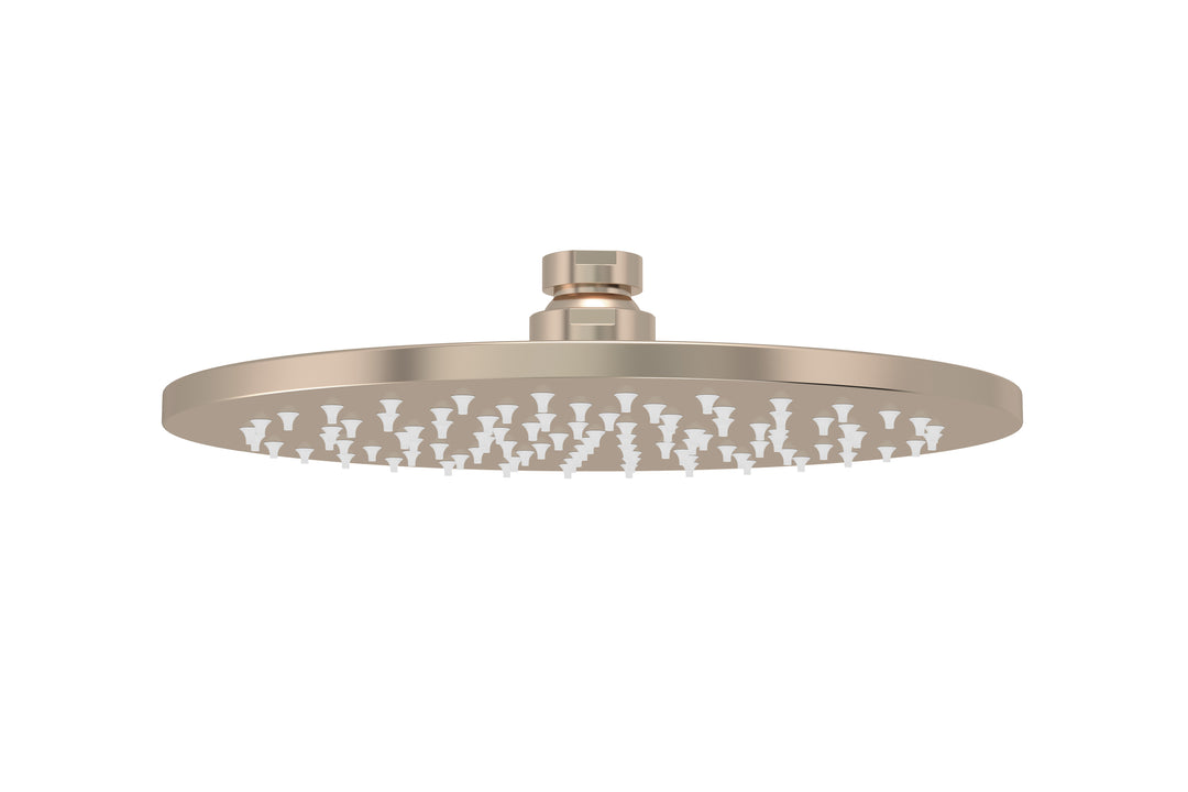 Round Shower Rose 200mm - Champagne